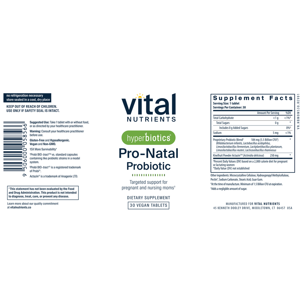 Product image for Hyperbiotics Pro-Natal Probiotic.