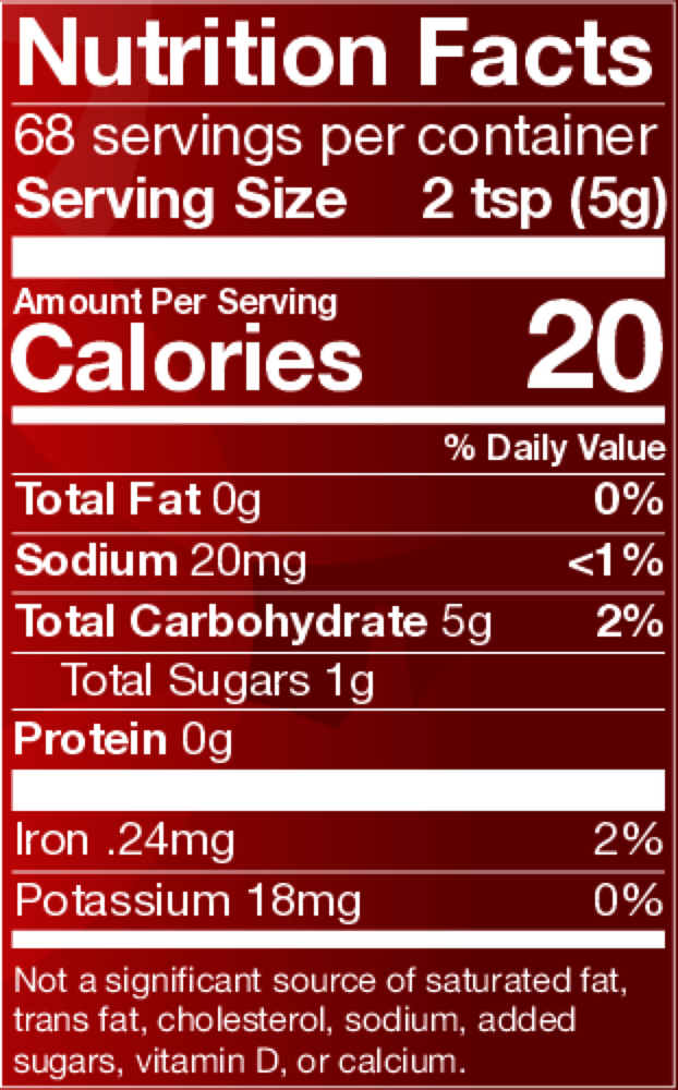 Product image for Organic Pomegranate Juice Powder.