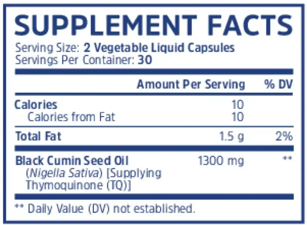 Product image for Black Seed Oil.
