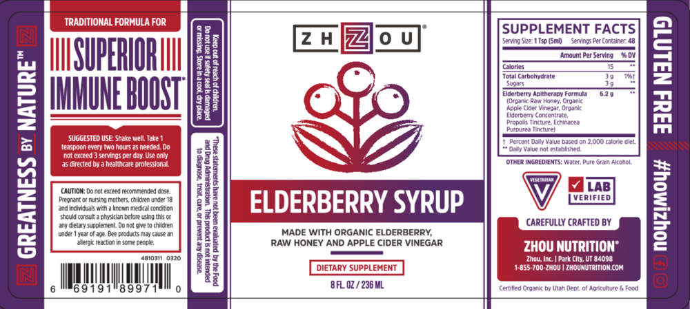Product image for Elderberry Syrup Organic.