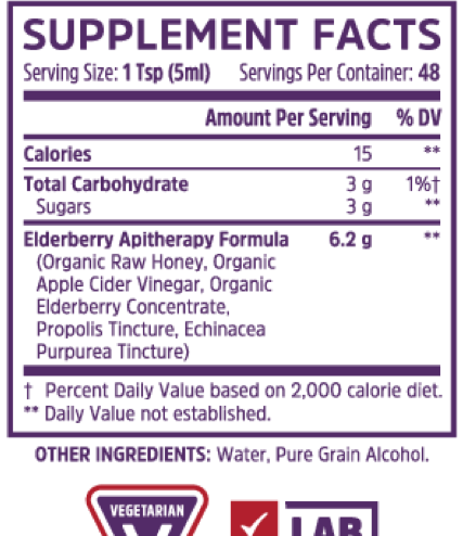Product image for Elderberry Syrup Organic.