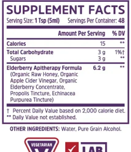 Product image for Elderberry Syrup Organic.