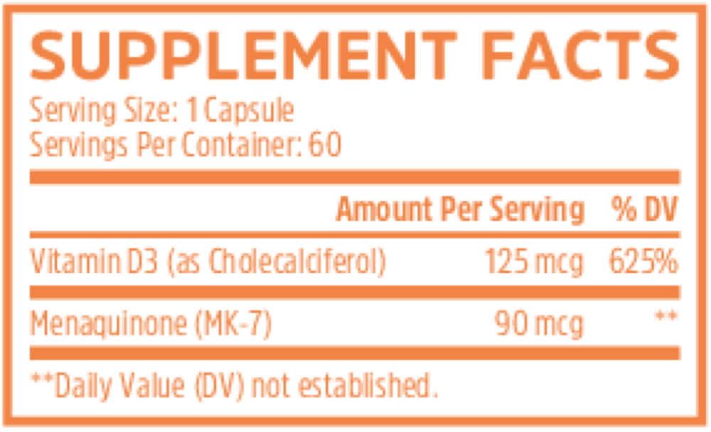 Product image for K2 + D3.