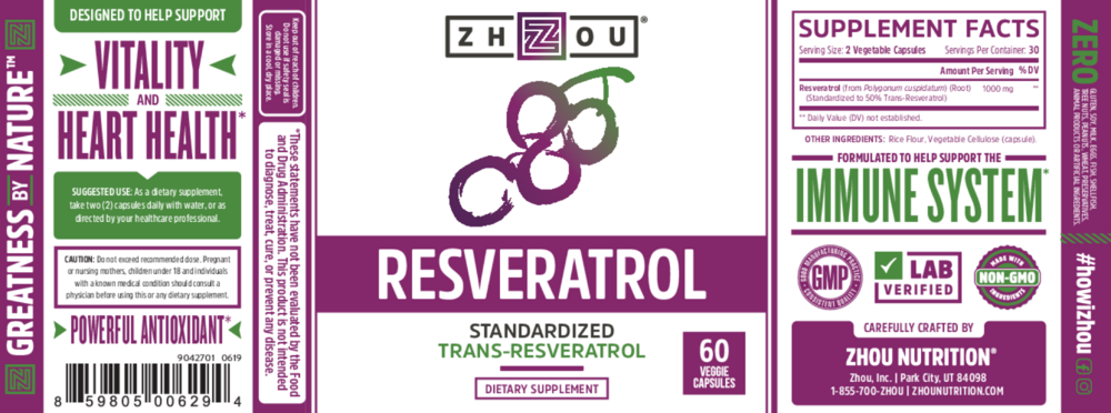 Product image for Resveratrol.