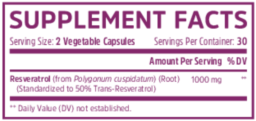 Product image for Resveratrol.