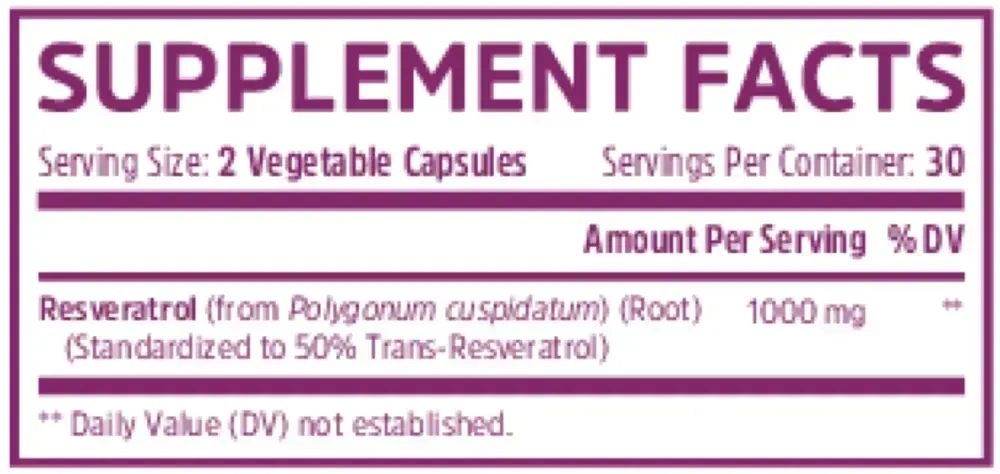 Product image for Resveratrol.