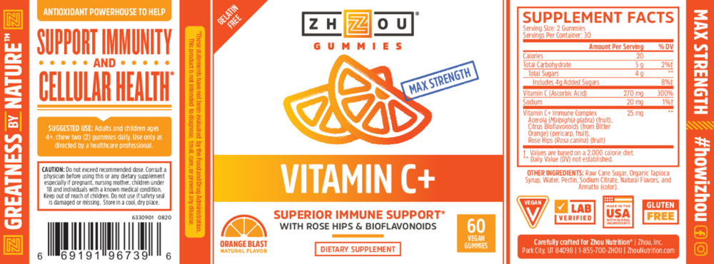 Product image for Vitamin C+ Gummies.